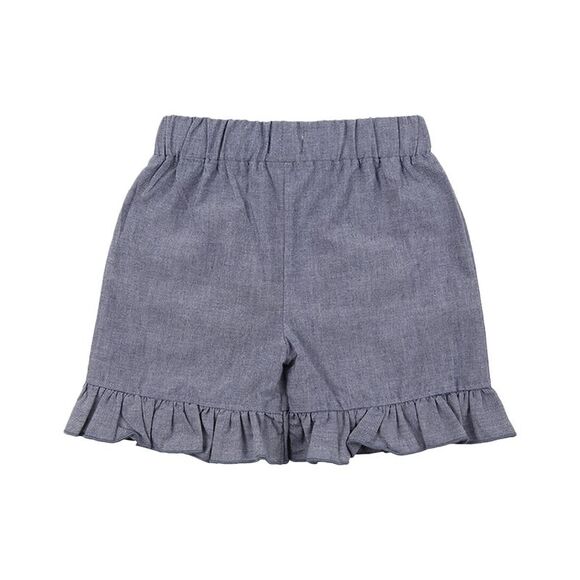 Lilly And Sid Girls  Busy Bee Pocket Short, Blue - Picture 2 of 3